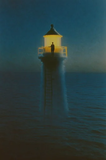 Nocturnal Surrealist Chiaroscuro style reference image — painterly impasto texture