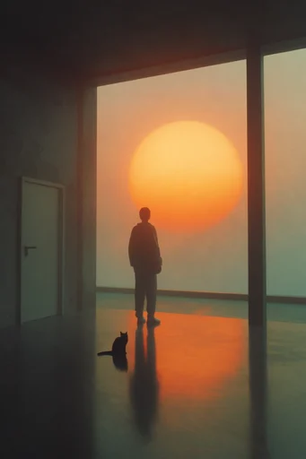 Minimalist Solar Surrealism style reference image — dreamlike atmosphere