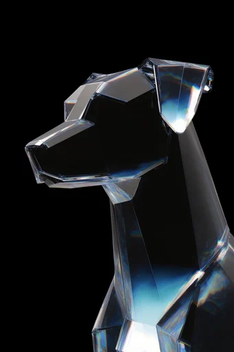 Prismatic Void Luminism style reference image — optical physics
