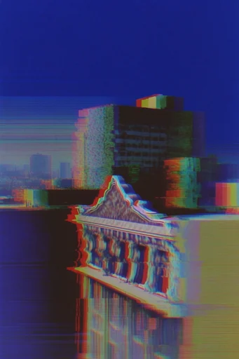 Prismatic Chrome Glitch style reference image — chromatic aberration