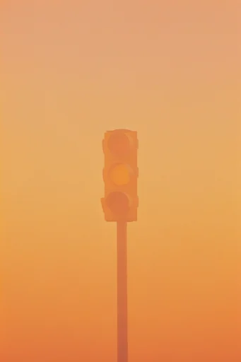 Atmospheric Amber Minimalism style reference image — atmospheric fog