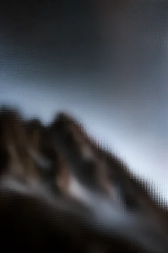 Refractive Glass Abstraction style reference image — textured glass distortion