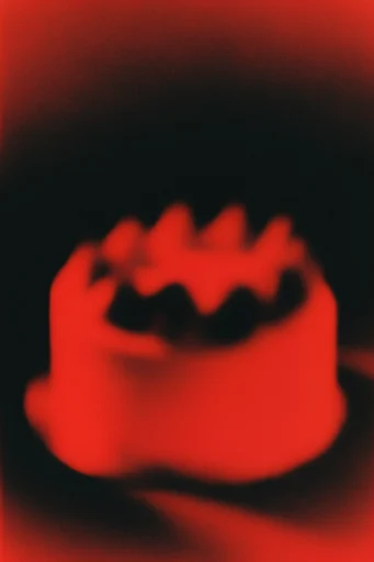Crimson Noir Glitch style reference image — atmospheric scanline distortion