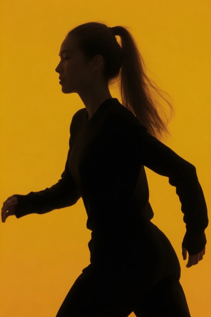 Cinematic Amber Silhouette style AI image example 1