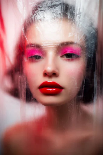 Kinetic Neon Distortion style reference image — shutter drag