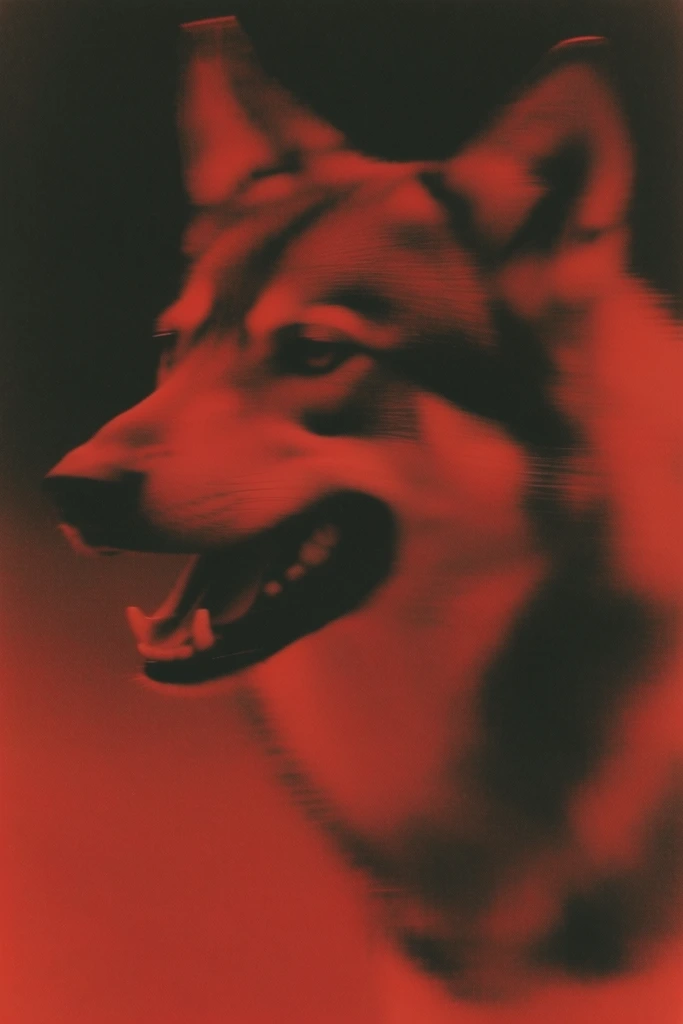 Crimson Kinetic Noir style AI image example 3