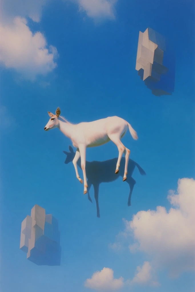 Minimalist Surrealist Geometry style AI image example 3