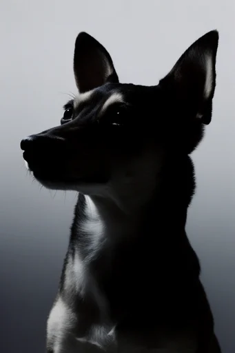 Minimalist Noir Chiaroscuro style reference image — editorial shadow play