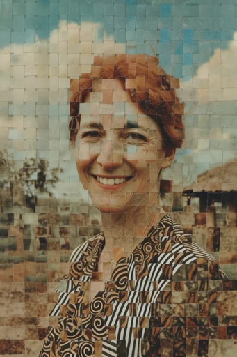 Deconstructed Analog Surrealism moodboard — generate AI images in this style