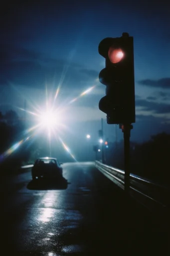 Ethereal Nocturnal Cyanotype style reference image — deep blue monochrome