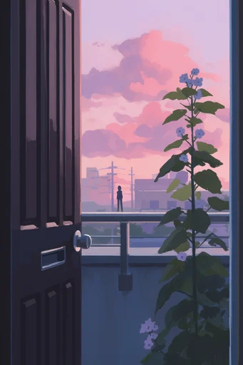Nostalgic Twilight Anime style reference image — anime aesthetic