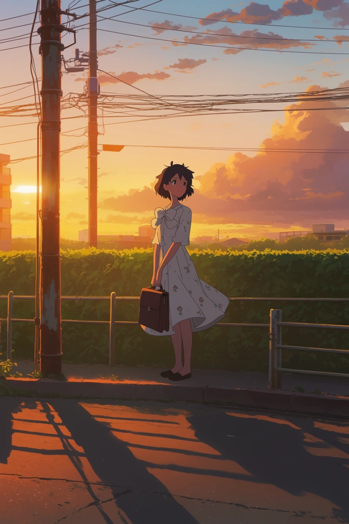 Nostalgic Golden Anime style AI image example 1