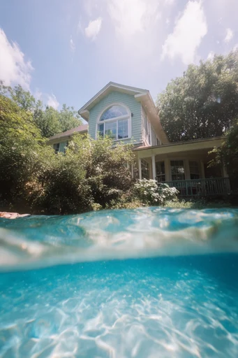 Sun-Soaked Fisheye Adventure style AI image example 4