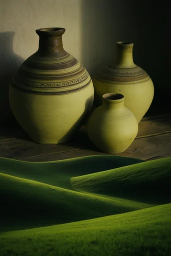 Luminous Surreal Pastoral style reference image — painterly landscape