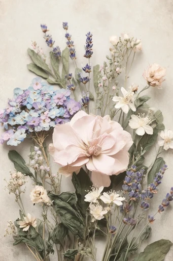 Nostalgic Botanical Archive style reference image — aged parchment texture