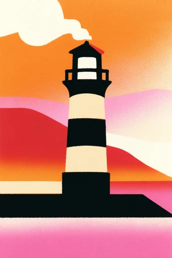 Graphic Risograph Pop style reference image — high-contrast palette
