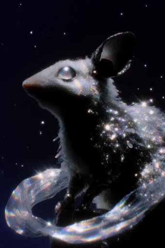 Luminescent Cosmic Surrealism style AI image example 3