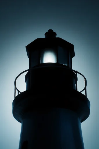 Monochromatic Cyan Nocturne style reference image — minimalist composition