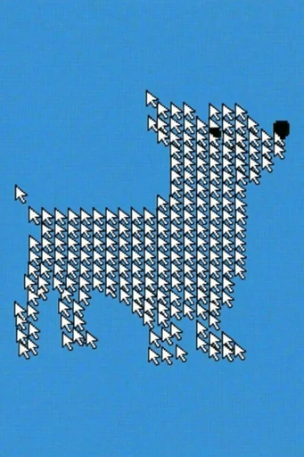 Retro-Digital Blue Mosaic style reference image — 8-bit computer graphics