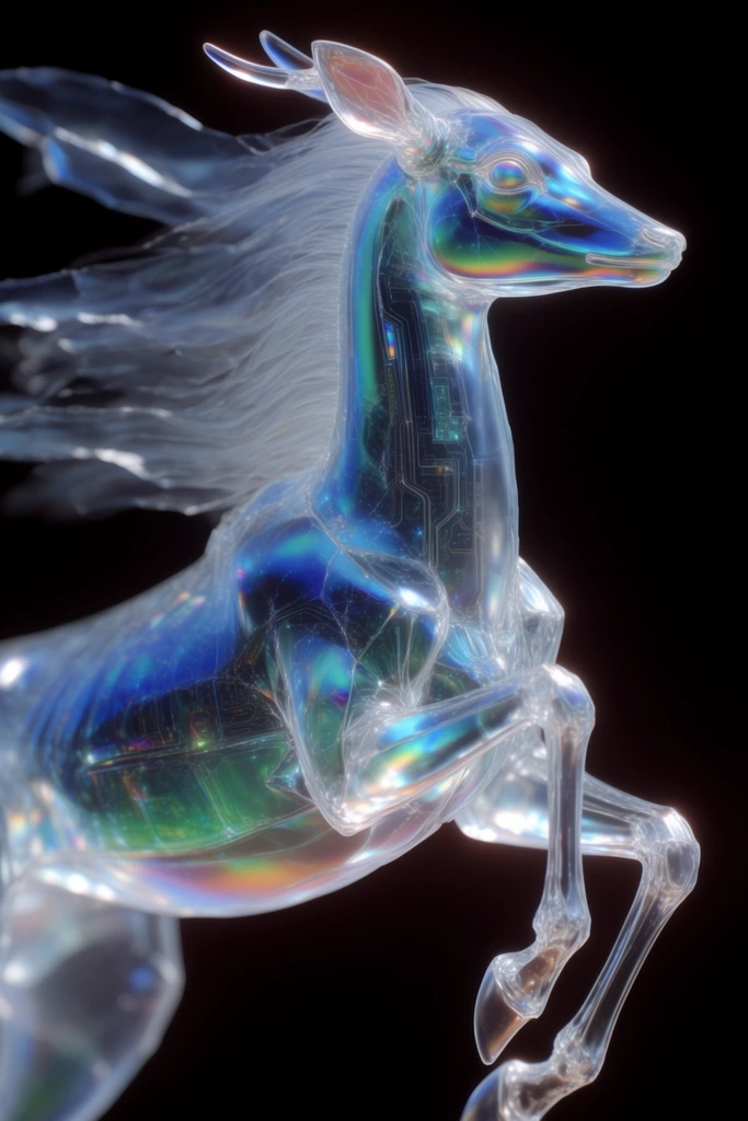 Prismatic Crystalline Refraction style AI image example 3