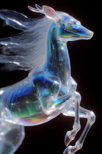 Prismatic Crystalline Refraction style AI image example 3