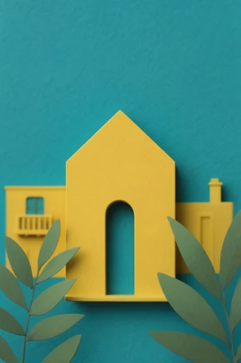 Graphic Surrealist Minimalism style reference image — high-contrast color blocking