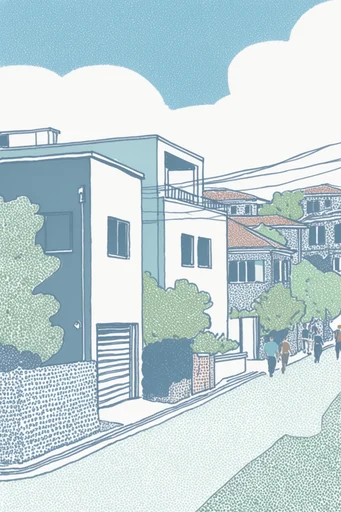 Graphic Ukiyo-e Modernism style reference image — graphic illustration