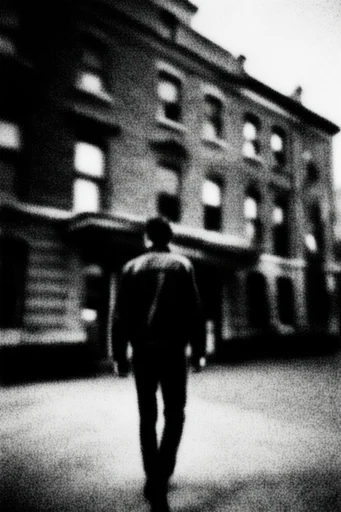 Spectral Analog Noir style reference image — corrupted data aesthetic