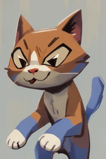 Dynamic Retro Pop style reference image — stylized cartoon character