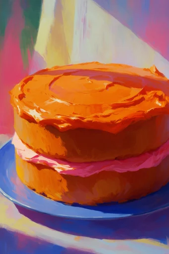 Vivid Impasto Expressionism style reference image — bold color blocking