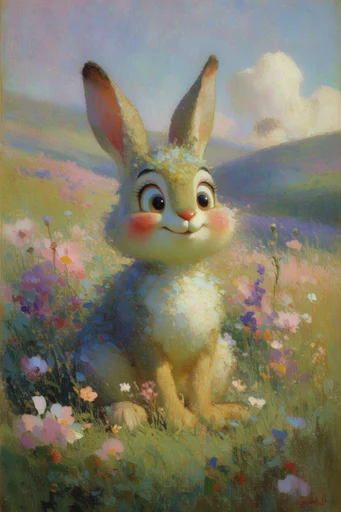 Ethereal Impressionist Pastoral style reference image — pastel color palette