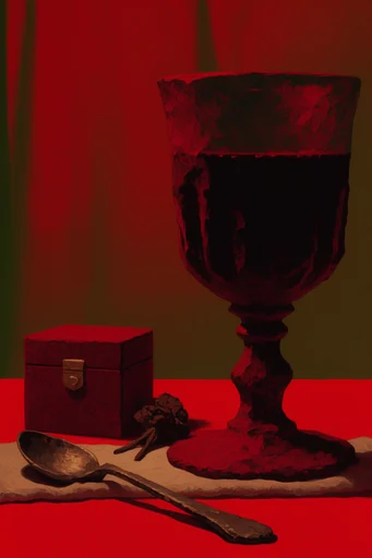 Crimson Noir Graphic style reference image — crimson and black aesthetic