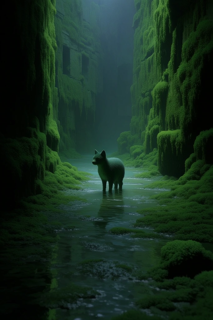 Velvet Moss Surrealism style AI image example 3