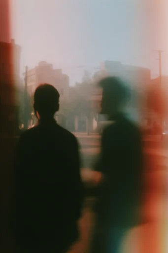 Atmospheric Analog Nostalgia style reference image — vintage 35mm film