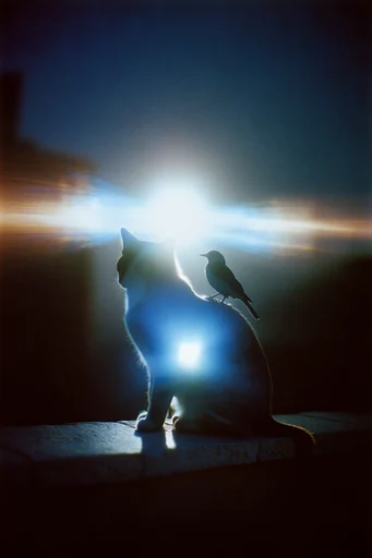 Luminous Cobalt Twilight style reference image — ethereal atmosphere
