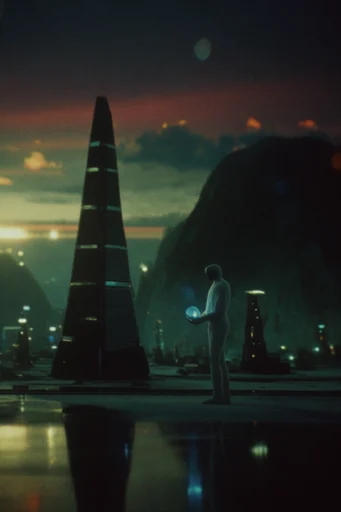 Cinematic Liminal Noir style AI image example 2
