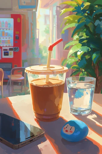 Vibrant Nostalgic Anime style reference image — expressive brushstrokes