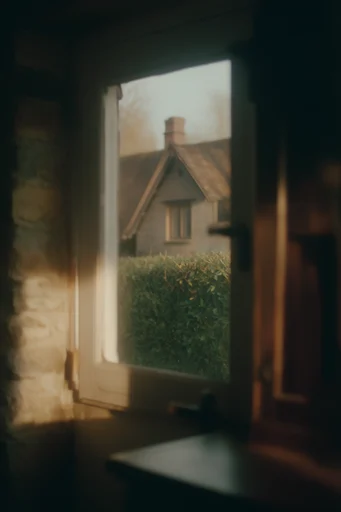 Cinematic Analog Melancholy style reference image — muted earthy tones
