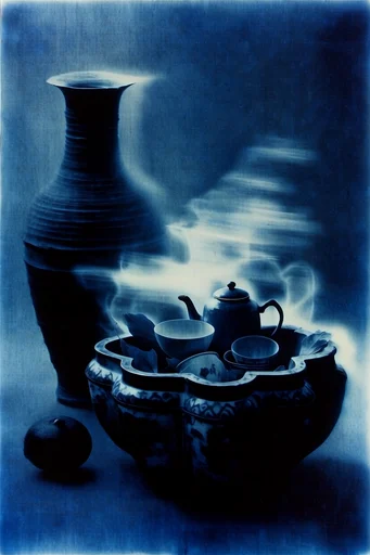 Ethereal Nocturnal Motion style reference image — ethereal bioluminescent glow