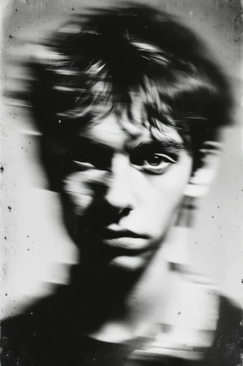 Kinetic Spectral Noir style reference image — ghostly silhouettes
