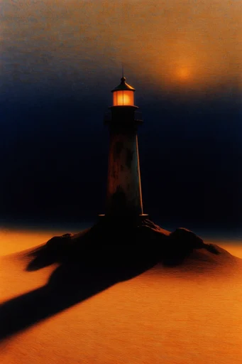 Nocturnal Liminal Surrealism style reference image — geometric composition
