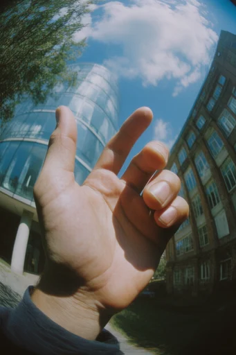 Dynamic Urban Fisheye style reference image — urban street photography