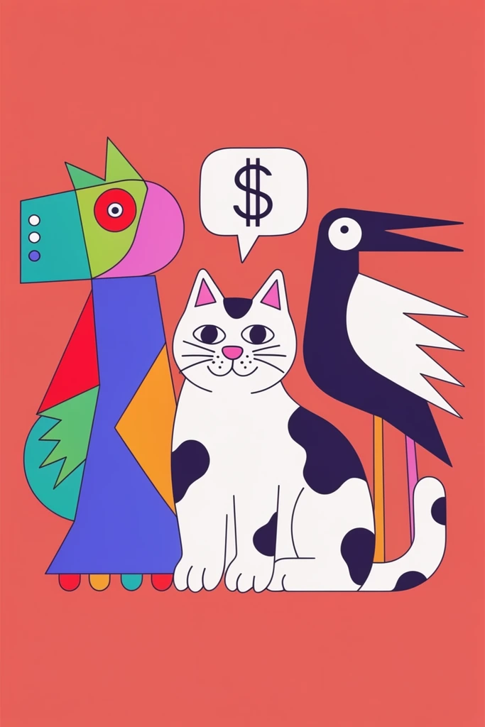 Vibrant Vector Pop style AI image example 3