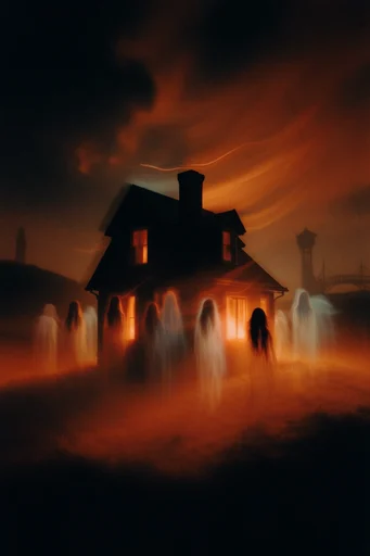 Amber Noir Motion style AI image example 4