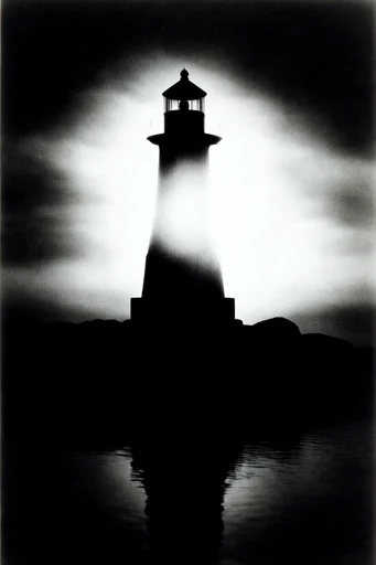 Ethereal Noir Pictorialism style reference image — heavy film grain