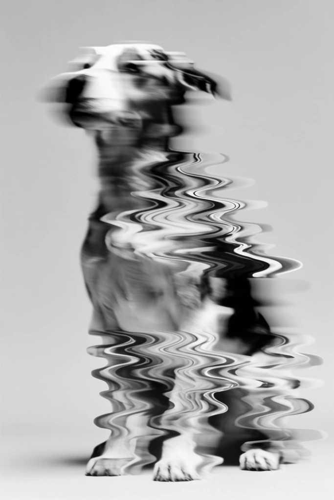 Ethereal Glitch Surrealism style AI image example 3