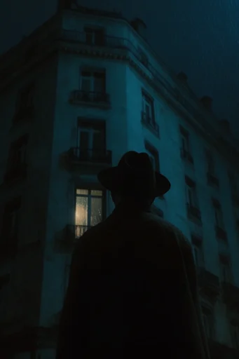 Cinematic Nocturnal Introspection style reference image — cinematic noir