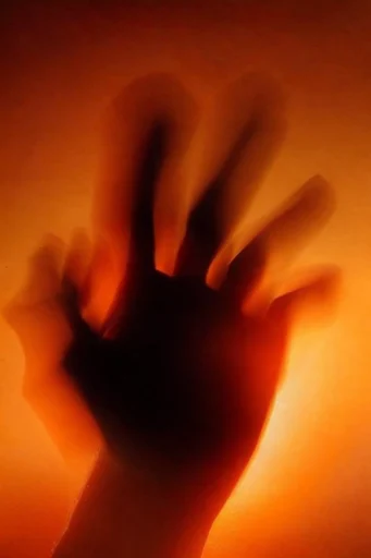 Kinetic Crimson Silhouette style reference image — cinematic light gradient
