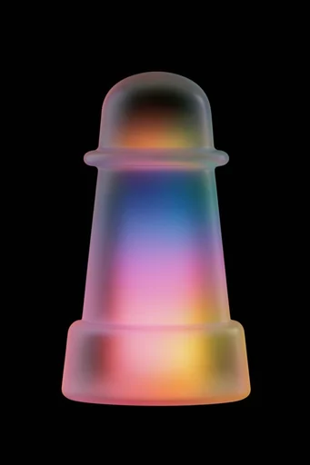 Luminous Chromatic Minimalism style reference image — subsurface scattering