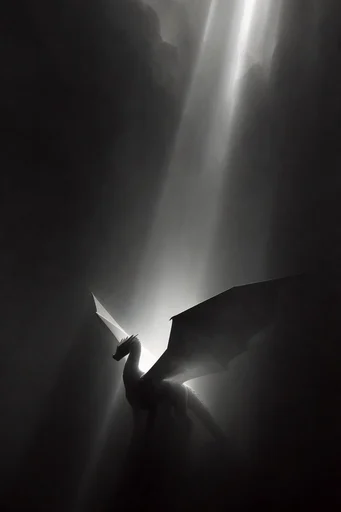 Monolithic Chiaroscuro Minimalism style reference image — monochromatic void